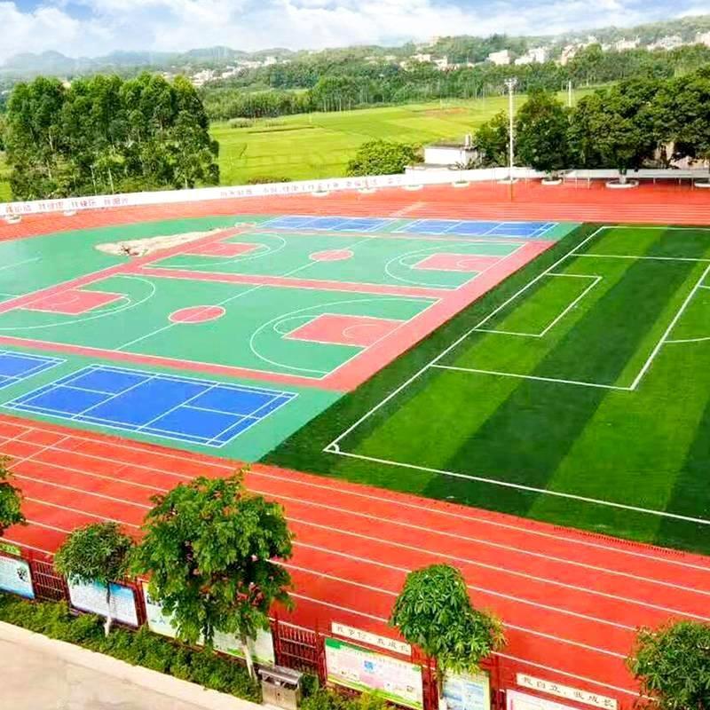 广西玉林马坡中学400m混合型跑道和人造草坪